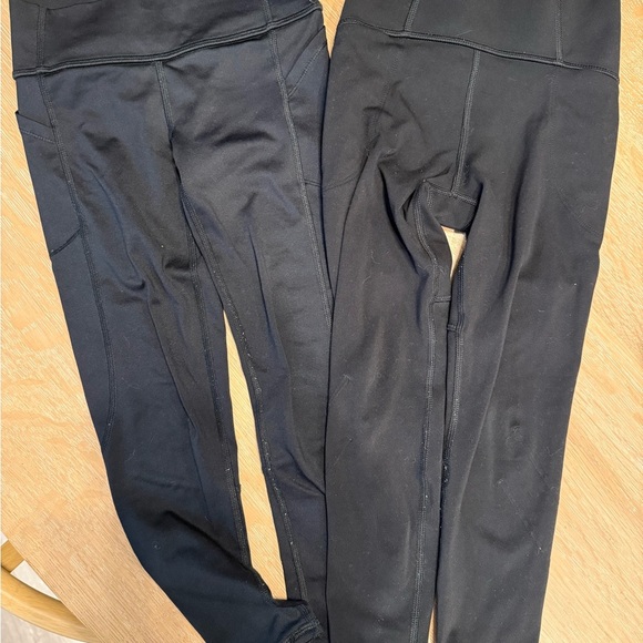 Target Kids Black Leggings with Chevron Accent - Picture 2 of 4